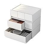 Crystal craft 小物入れ 引き出し 組み合わせ自由 卓上 収納 デスク ボックス レターケース おしゃれ【3段セット】