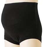 Angeliebe エンジェリーベ マタニティ 冷え対策 らくばき 妊婦帯 下着 産前 インナー パンツ 妊婦 防寒 腹帯 サポート あったか L ブラック ボーダー 24181 24181230