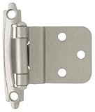 Libertyハードウェアh0104al-sn-u1 0.38で。ニッケルInset hinge44 ; 10パック