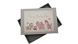 White Cotton Cards Nanny's Boasting Book Tiny Photo Album Toys Range (Pink)