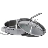 Made In Cookware - 3.5クォート ステンレススチール ソテーパン - 5層ステンレスクラッド - プロフェッショナル調理器具 - IH対応 - イタリア製