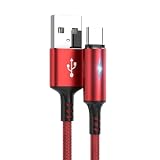 USB C ケーブル |タイプCケーブル | LED付き急速充電ナイロンケーブル |高速充電ケーブル、ラップトップ、コンピュータ、電話用の Type-C 自動オフusb c充電ケーブル usb c充電ケーブル タイプcケーブル タイプcケーブル usbタイプcケーブル タイプcケーブル usbタイプcケーブル