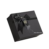 ギフトボックス プレゼント用 20×18×8cm ブラック ラッピング 箱 リボン付き おしゃれ 贈り物用 NYANDELMO ND-0175-R06-BX-20
