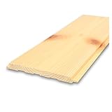 北欧レッドパイン 無垢羽目板 パネリング 本実目透かし角面 ウレタン塗装 10x105x3880mm 8枚入 壁材 天井 腰壁