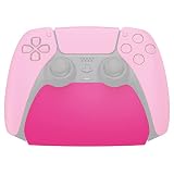 PlayVital ps5に対応するコントローラースタンド、ラバーパッド付き、プレーステーション5コントローラーに対応するスタンド【ノヴァピンク】