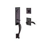 Baldwin FDFAIXARCLRSR481 Reserve Full Dummy Handleset Fairbanks x Arch with Rustic Square Rose, Dark