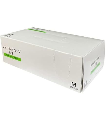 Amazon.co.jp: ニトリルグローブACE（ホワイト） FR-5123(L)200ﾏｲｲﾘ