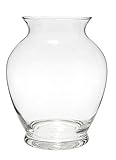 Flower Glass Vase Decorative Centerpiece For Home or Wedding by Royal Imports - Ginger Vase 7.5 Tall