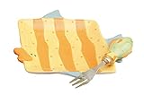 Young's Ceramic Fish Snack Plate with Fork, 6.75-Inch by Young's Inc [並行輸入品]