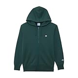 [チャンピオン] パーカー 長袖 裏毛 COTTON USA ワンポイントロゴ刺繍 ジップフーデッドスウェットシャツ ベーシック C3-W104/C3-W104L/C3-W104Z/C3-Y137/C3-Y137L メンズ ディープグリーン M