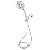 クロムHydrospin quick-switch 6-sprayハンドヘルドシャワーマッサージャー