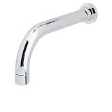 Rohl BA125-APC 9-Inch Reach 200mm Modern Architectural Wall Mounted Tub Spout with 1/2-Inch Female N