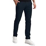 [Match マッチ] チノパン ストレッチ スリム スキニーパンツ カラーパンツ ズボン メンズ 大きいサイズ(XL/34, ネイビーブルー)
