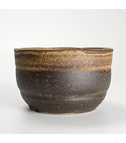 Amazon | 信楽焼 楽風柚子足付オモト鉢 5号 4個入り | 鉢