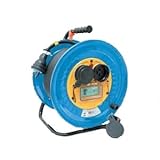 日動 防雨・防塵型三相200V動力用電工ドラム アース付 漏電保護専用 20m DNW-EB320F-20A