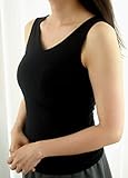 ホワイトマックス レディースタンクトップ ブラック 胸囲86-94cm、身丈61cm
