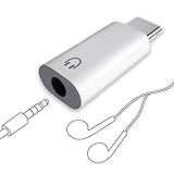 Type-C 3.5mmイヤホン 変換アダプター 【DACチップ搭載 ／マイク・通話対応】ヘッドホンジャック 変換ケーブル iPhone 17／Galaxy S25／Pixel 10／iPad／MacBook／Switch 対応 (3.5mmイヤホン to Type-C変換)