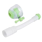 Homyl 蛇口　ノズル　タップ　フィルター　エアローター　調整可能　便利　節水　家庭用　　直径15-23mm　全３色 - 緑