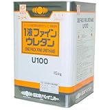 日本ペイント 1液反応硬化型ウレタン樹脂塗料 1液ファインウレタンU100 白 15kg