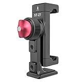金属製携帯電話三脚マウント3コールドシューズ&アルカポート、360°スマートフォン三脚アダプター iPhone 17 16 15用 携帯電話スタンドホルダー デスクトップビデオライブストリーミングVlogリグ用