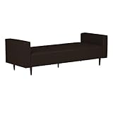 arne ベンチ ソファ 背もたれ無し ベンチチェアー 長椅子 イス 肘付き 腰掛け ダイニング リビング 3人掛け 合皮レザー Baggy DA 3×7 ダークブラウン