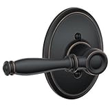 Schlage f170-bir-716-wkf Aged Bronze半分ダミーBirminghamスタイルレバーwithウェイクフィールドローズ
