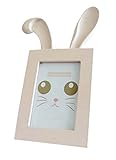 6インチ木製の額縁ユニークな額縁フォトフレームウサギの耳