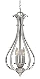 Vaxcel USA PD35459BN Monrovia 3 Light Foyer Pendant Lighting Fixture in Brushed Nickel, [並行輸入品]