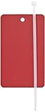 Brady 56940 5" Height x 3" Width, Metal, Red Red Metal Write-On Tag (1 Tag) [並行輸入品]