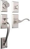 Rockwell iahscl3030003プレミアムソリッド真鍮Savoy Single円柱ハンドルSet with Chelseaレバー、つや消しニッケル仕上げ