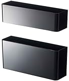 山崎実業(Yamazaki) マグネット アンブレラスタンド ブラック (上)約W18.8×D5×H5cm (下)約W18.5×D5×H8cm スマート smart 傘立て 省スペース 7366