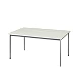 生興 テーブル MTS型会議用テーブル W1800×D900×H700 4本脚タイプ 棚なし MTS-1890OT ニューグレー