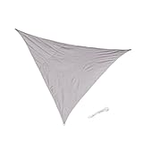 Flameer シェードセイル PEストリング 三角 UVブロック シェードセイル 屋外 ガーデン プール デッキ 多サイズ 全８色選べる - グレー3m