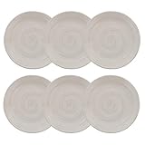 テーブルウェアイースト 小皿 12cm 渦刷毛目 クリーム 6枚セット プレート 和食器 食器セット