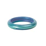 Bubba Chew Soother Bangle Earth by Gumigem - Silicone Teething Jewellery (Green/ Purple/Blue) by Gum