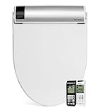 BioBidet BLISS BB-2000 Elongated Beige Bidet Toilet Seat with Unlimited Adjustable Warm Water / Hybr