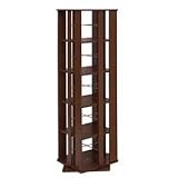 回転コミックラック　5段　ダークブラウン色　NS-JO0012