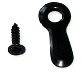 200 Black Plated W/screw 3/4 Ridged Frame Turn Button by ART DISPLAY SYSTEMS