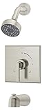 Symmons S-3602-STN Duro Tub/Shower System with Integral Stops, Satin by Symmons