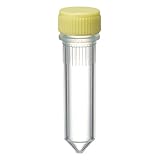 ワトソン(Watson) Oリングレススクリューキャップチューブ 2.0mL コニカル 黄 滅菌 1394-200-YS 500本(20本×25袋)