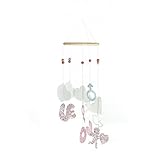 Roser Life Mobiles Handmade Hanging Mobile Pink Letter Heart Angel Decor (Pack of 1)【クリスマス】【ツリー】 [並行