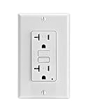 Leviton GFTR2-W SmarTest Self-Test SmartlockPro Slim GFCI Tamper-Resistant Receptacle with LED Indic