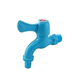 uxcell 蛇口 水栓 水タップ　プラスチック製　ホーム　ルームガーデン　ブルー　水道