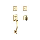 Baldwin DCNAPXELLTSR003 Reserve Double Cylinder Handleset Napa x Ellipse with Traditional Square Ros
