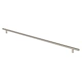 Prime-Line Products KD 17510 Bar Pull 24-Inch OL x 21-Inch CC x 12mm Dia, Satin Nickel by Prime-Line