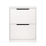 BEYONDA シューズボックス 下駄箱 靴 収納 キャビネット 収納 整理 木製 ホワイト DHTJD1758002WW