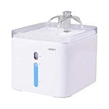 【2020年改良型】NPET ペット自動給水器 WF020 LEDライト付き 湧泉/滝/葉型 3種類出水モード 2.5Ｌ大容量
