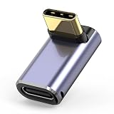 USB Type C 変換アダプタ 240W L字型 40Gbps USB4.0 タイプC オスメス コネクター 8K@60Hz Thundebolt 3/4 対応 MacBook Air/Pro/携帯電話用 高速充電 データ同期