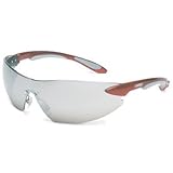 Uvex S4413 Ignite Safety Eyewear, Metallic Red and Silver Frame, Silver Mirror Hardcoat Lens by Uvex