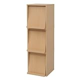 JKプラン Carmine スタッキングフラップシリーズ ディスプレイラック1P×3個組 幅37cm ナチュラル fr-051-3-na